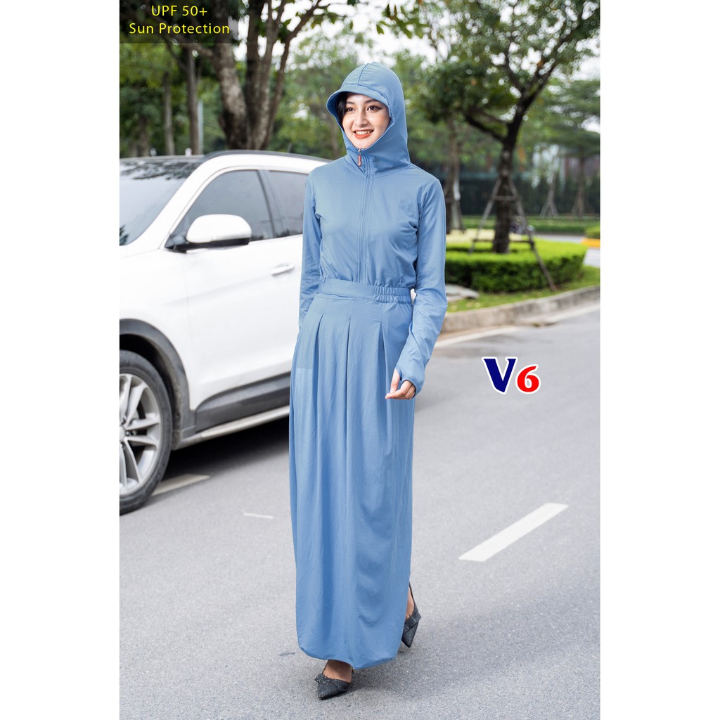 Chân váy chống nắng thun lạnh Nhật bản | BigBuy360 - bigbuy360.vn