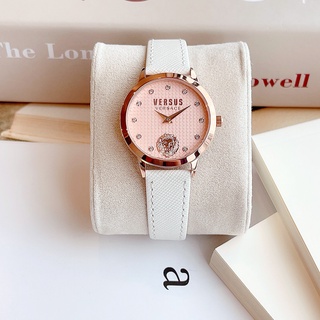 Đồng hồ nữ dây da Versus by Versace Dial Pink New Model