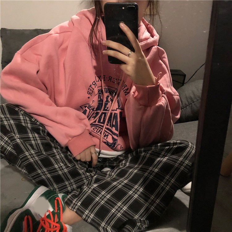 NRVP Áo Hoodie Dáng Rộng Thời Trang Hàn Quốc 2022 Dành Cho Nữ