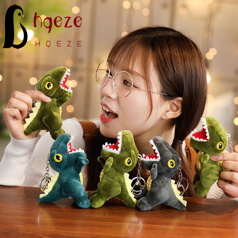 Móc Khóa Khủng Long Nhồi Bông Dễ Thương