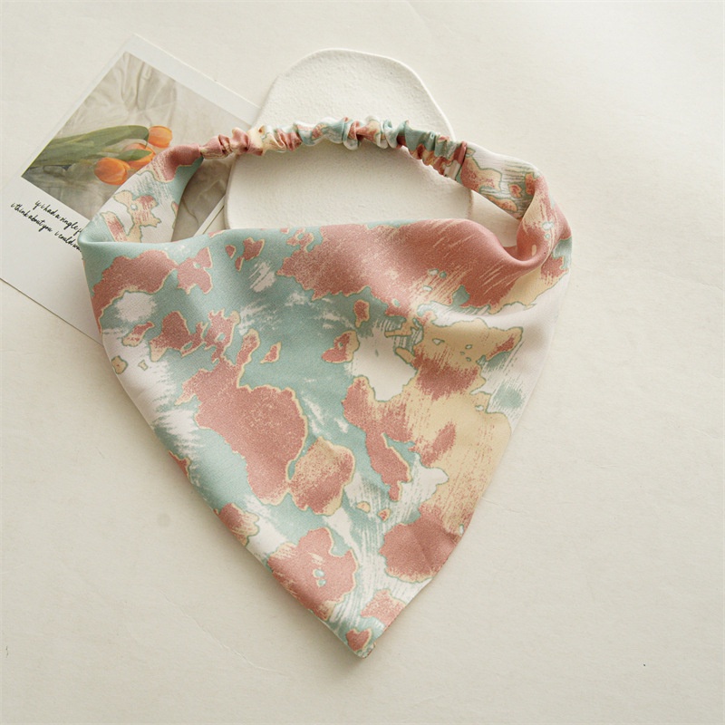 Khăn Turban Vải Nhuộm Màu Co Giãn Thời Trang Xuân Hè Mới Cho Nữ