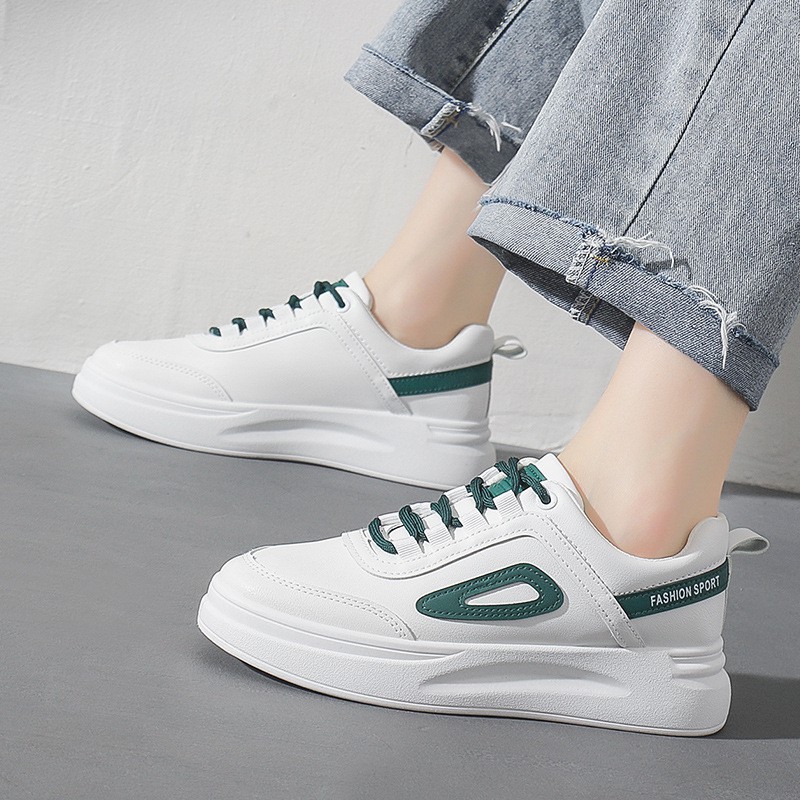 Giày Sneakers Nữ Dáng Basic Fashion Sport Đế Cao 3cm