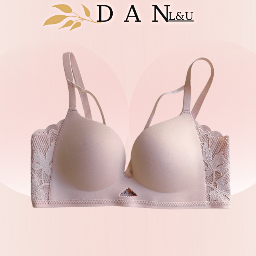 Áo Ngực Su Đúc Không Gọng Viền Dây Sexy Phối Ren Cao Cấp DAN L&amp;U 661