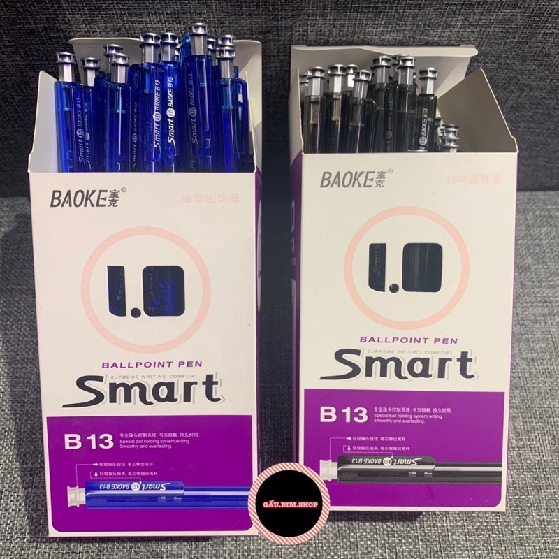 Bút bi cao cấp BAOKE Smart B13 - ngòi 1mm-hộp 48 chiếc