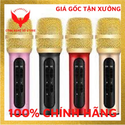 Micro livestream thu âm C11, hát karaoke, kết nối 2 điện thoại cùng lúc, tặng tai nghe thông minh cao cấp.