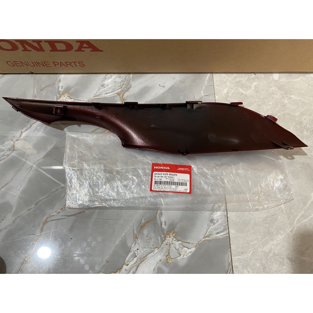 Ốp sàn bên trái - thanh cạnh HONDA SH MODE năm 2016-2018 màu Đỏ đậm. *R350* 64322K29900ZN