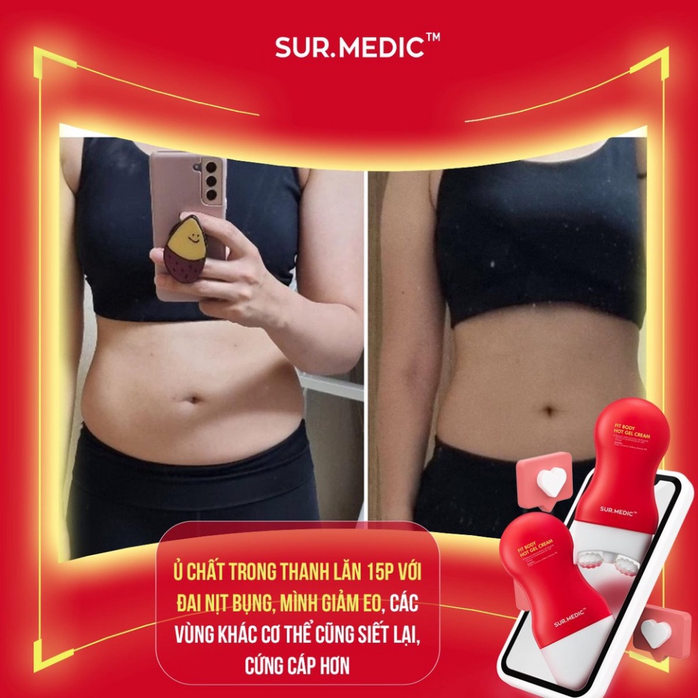 Thanh Lăn Massage Tan Mỡ SURMEDIC Săn Cơ Định Hình Body SUR.MEDIC+ Fit