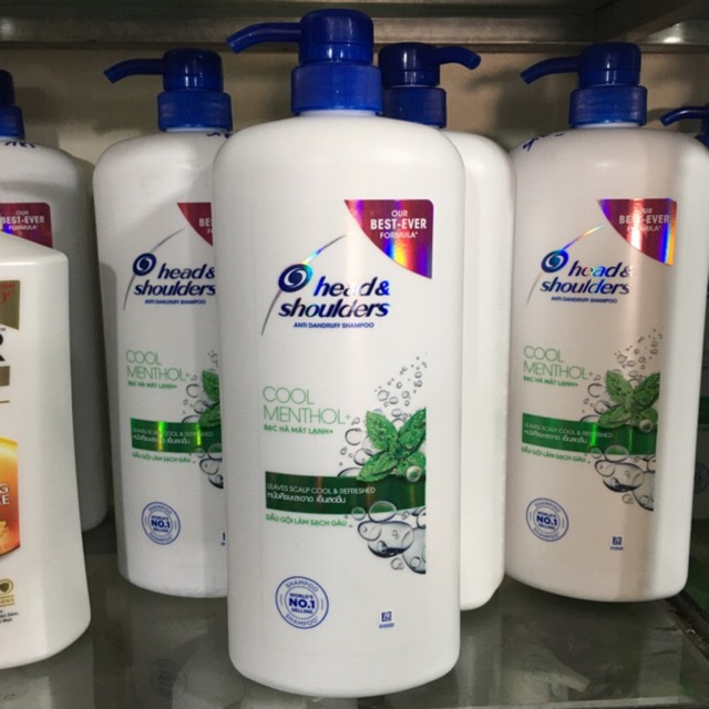 Dầu gội sạch gàu Head Shoulders Bạc Hà Mát Lạnh 170ml/350ml/625ml/850ml/1.2L |Dầu gội đầu nữ