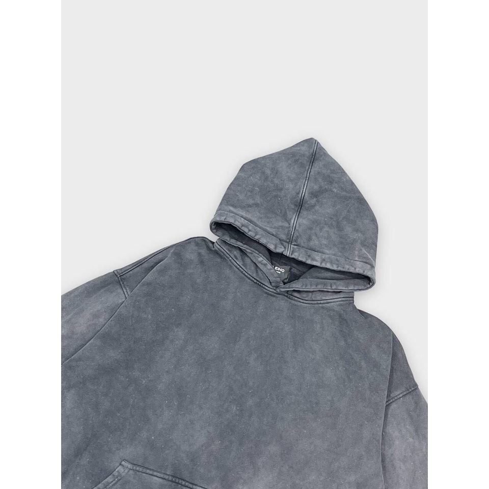 ÁO HOODIE BOXY WAX - DARK GREY