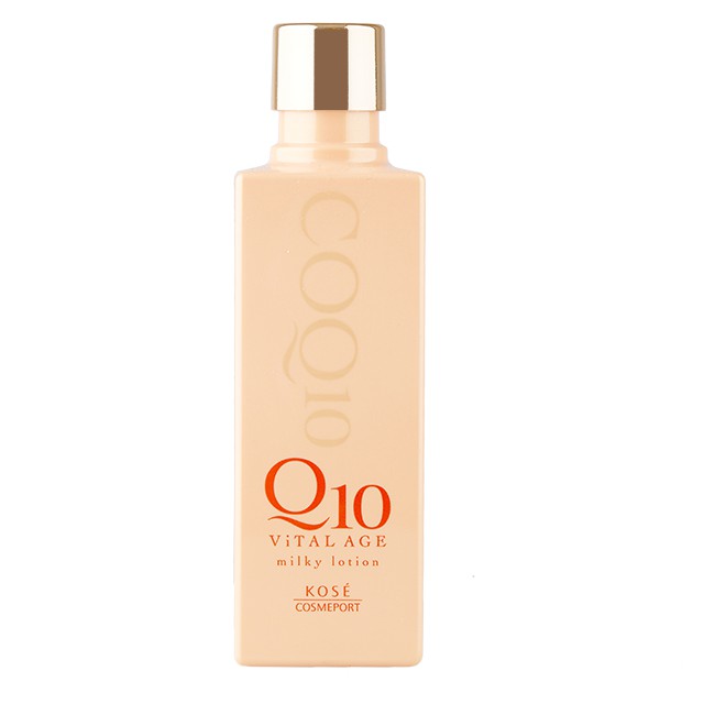 Nhũ tương dưỡng ẩm chống nhăn Kose Q10 Vital Age Milky Lotion 180ml - Nhật Bản