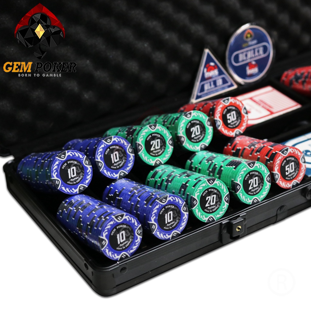 VALI 500 CHIP PHỈNH POKER CLAY "POSEIDON" 2022