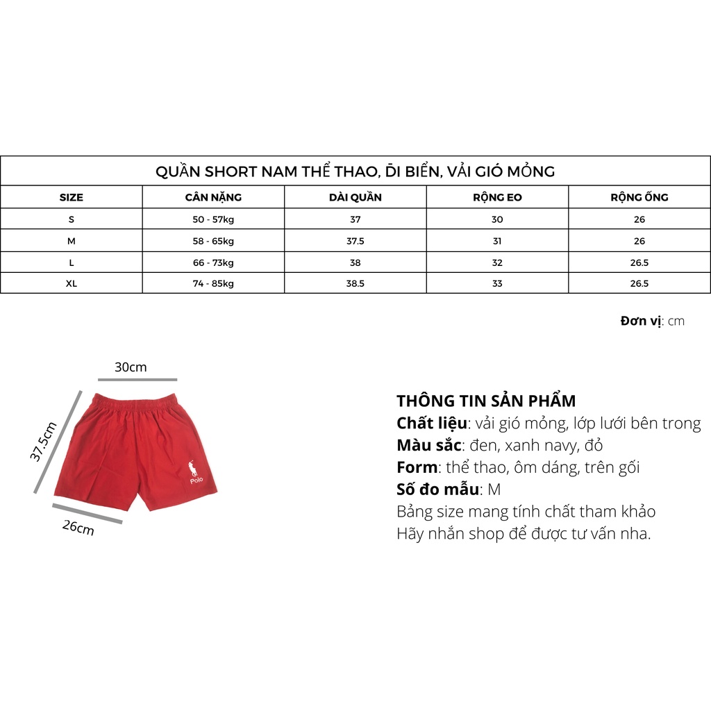 Quần short nam form slimfit HUDOMAN vải gió đi biển năng động trẻ trung SGIO-0010