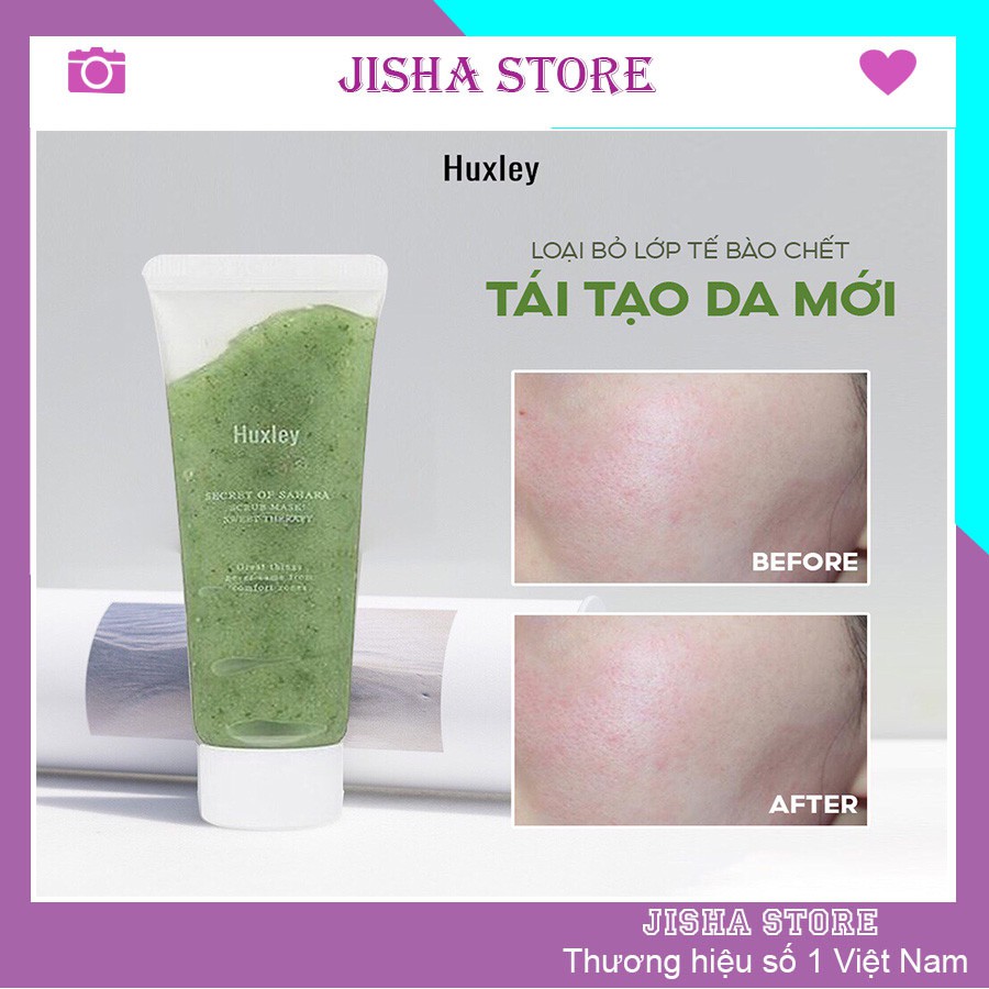 Tẩy tế bào chết Huxley Scrub Mask Therapy 30g chiết xuất từ xương rồng