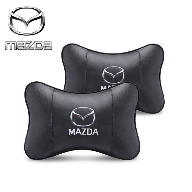 Gối Tựa Đầu Và Lưng Bằng Da Thoải Mái Cho Xe Hơi MAZDA