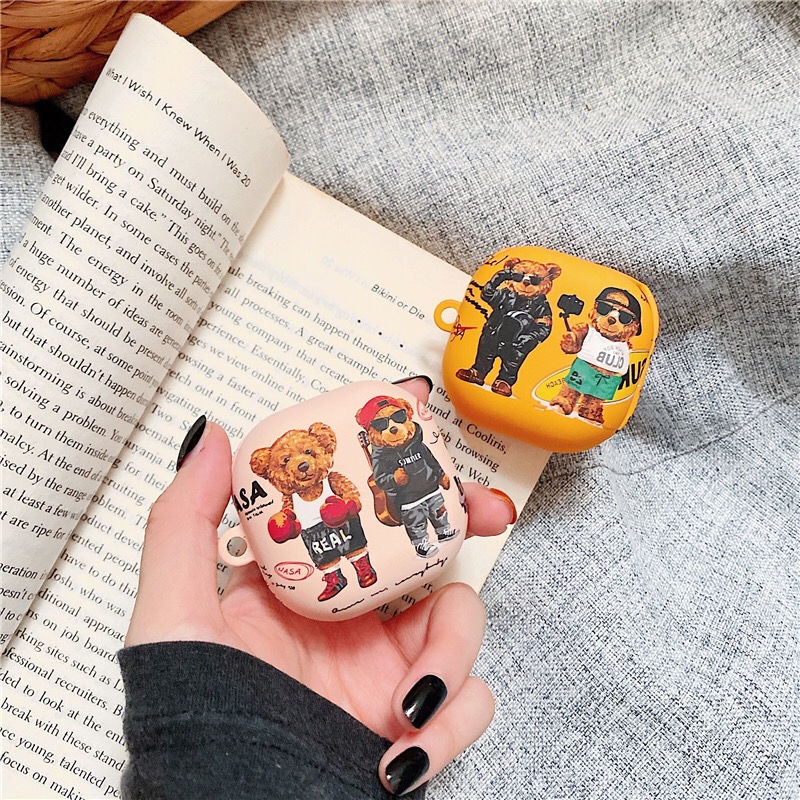 Hàng Sẵn Sàng! Vỏ Bảo Vệ Hộp Sạc Tai Nghe Samsung Galaxy Buds 2 Cứng Họa Tiết Hoạt Hình Sesame Street & Gấu Dễ Thương