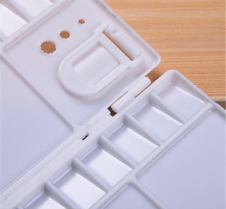 Khay Pha Màu Đôi PALETTE,Khay Pha Màu Có Nắp