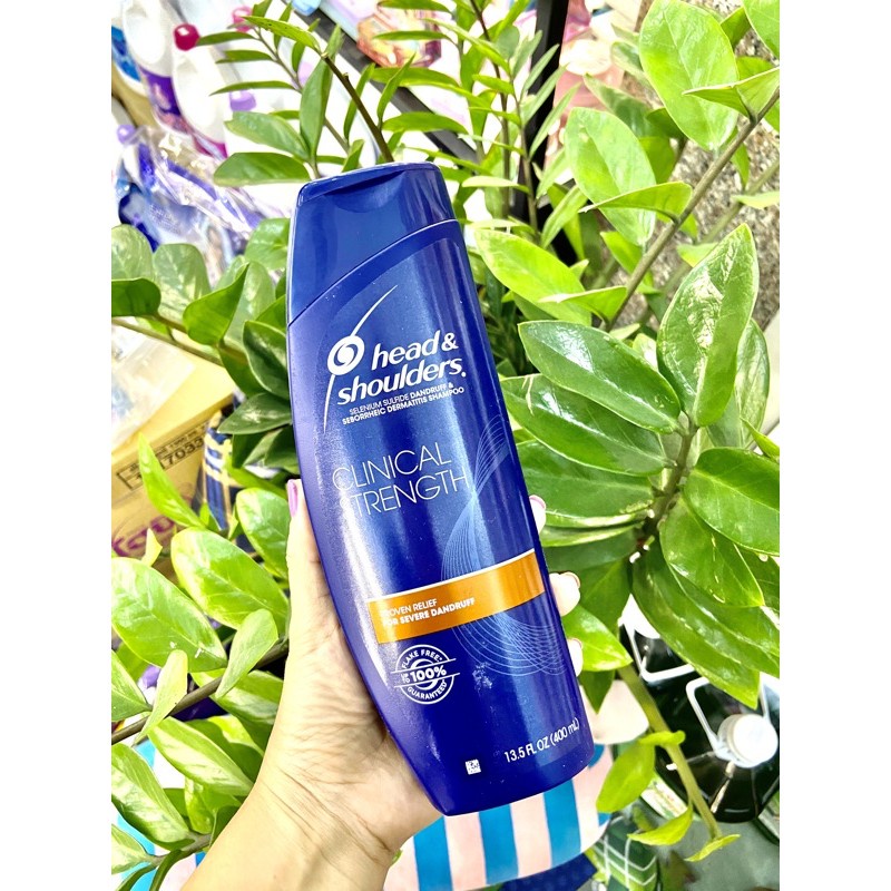 Head and shoulders Mỹ 𝐇à𝐧𝐠 𝐜𝐚𝐨 𝐜ấ𝐩 𝐍𝐡ấ𝐭 Clinical strength 400ml