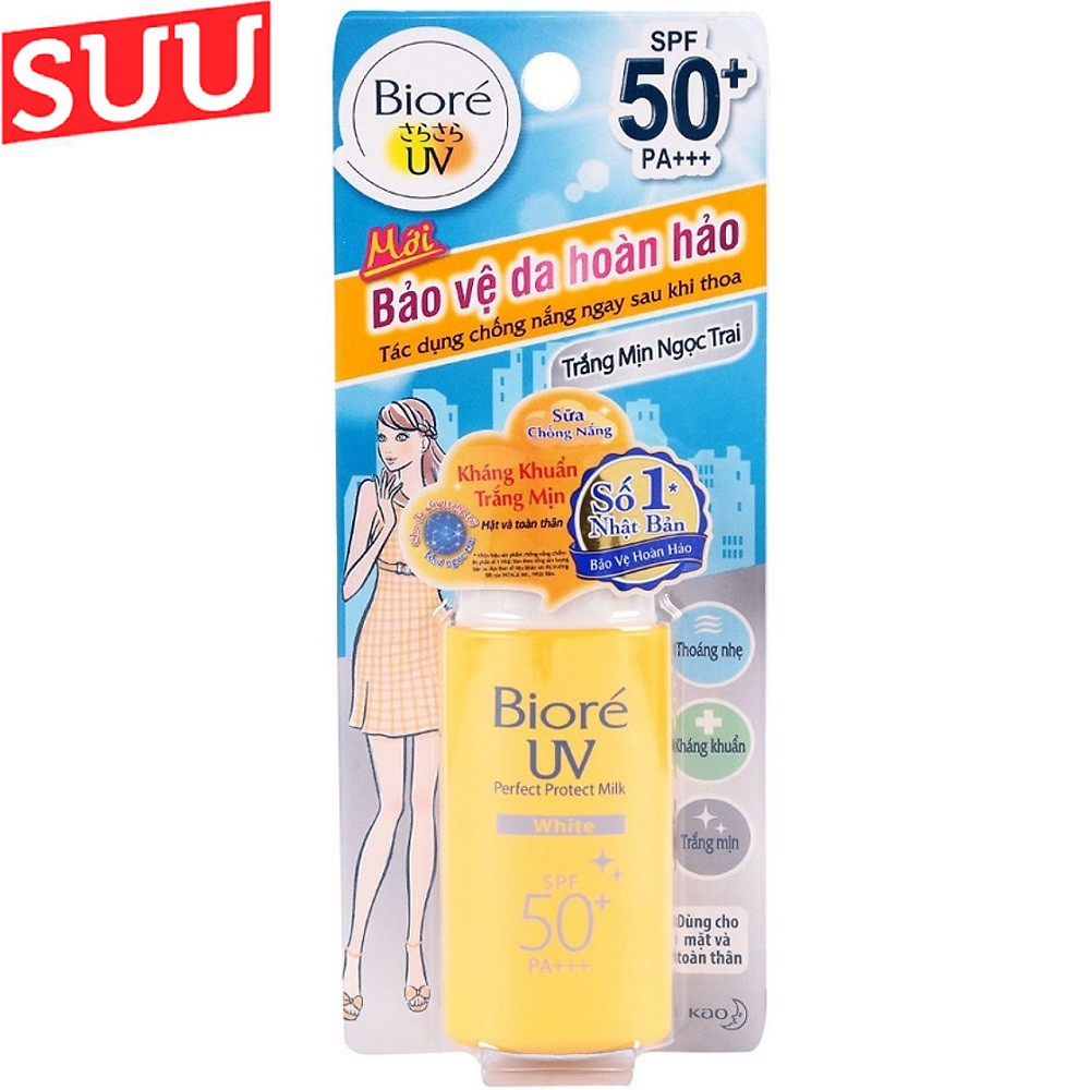 Sữa Chống Nắng Sáng Mịn 25ml Biore Bright SPF50+/PA+++ Bảo Vệ Da Hoàn Hảo, suu.shop Cam Kết 100% Chính Hãng. | BigBuy360 - bigbuy360.vn