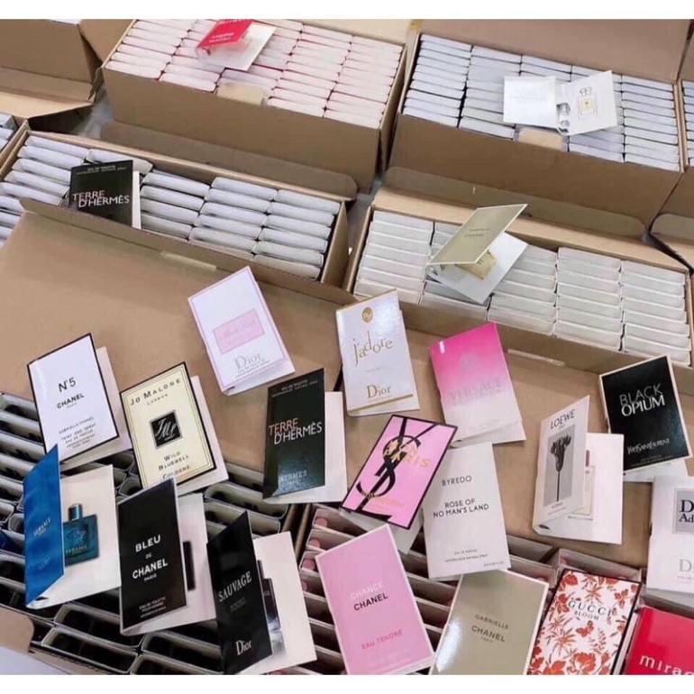 Sét 10 Nước hoa mini mẫu thử sample nam nữ mùi hot Gu.cci, Cha.nel, Di.or, Her.mes, Ver.sace,.. thơm lâu nội địa Trung