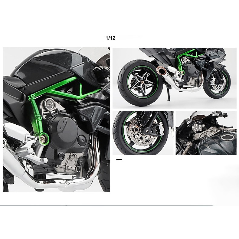 Mô hình xe Moto Kawasaki H2R tỉ lệ 1:12