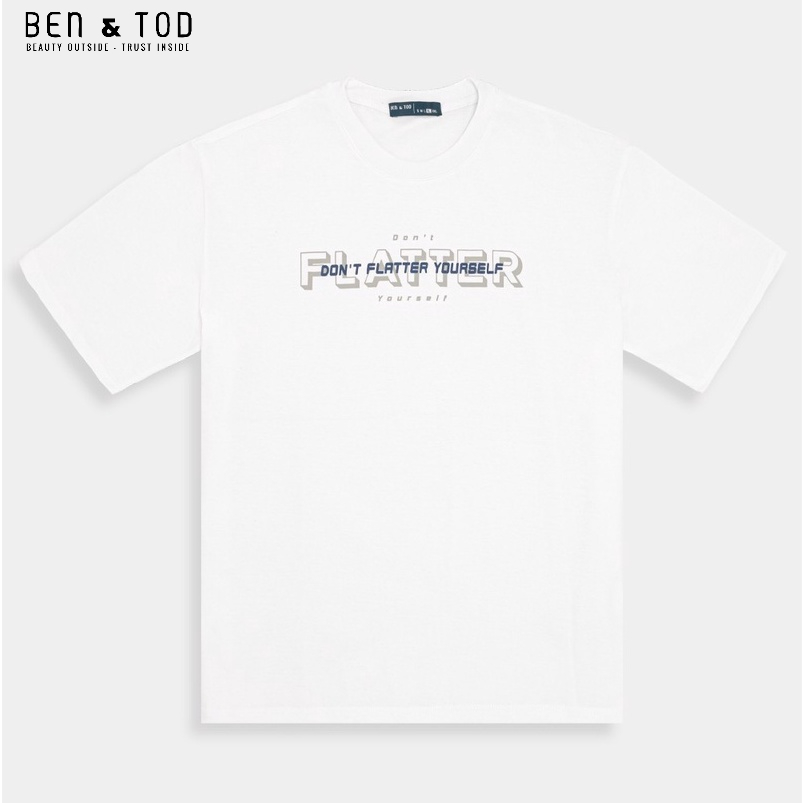 Áo thun nam cổ tròn BEN & TOD vải cotton 4 chiều, cao cấp, họa tiết, dày dặn, thoải mái R1210BB099