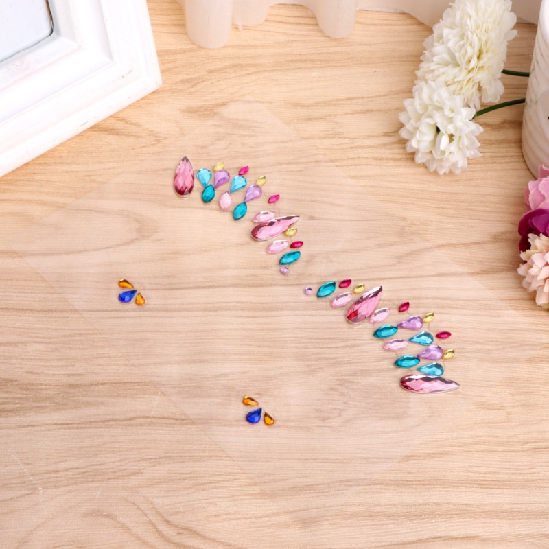 Miếng Dán Hình Xăm Tạm Thời Đính Đá Pha Lê Đẹp Mắt