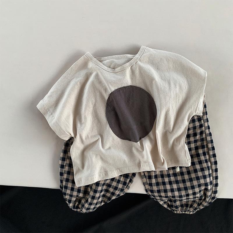 Quần bí caro phong cách Vintage cho bé