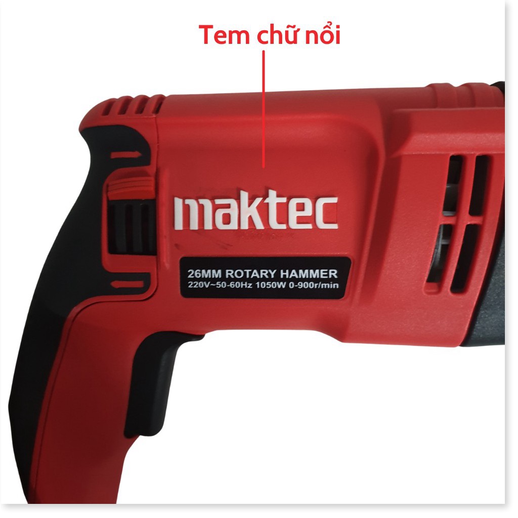 Máy khoan bê tông maktec 2-26 ' Tặng kèm 5 mũi 3 khoan 3 đục.