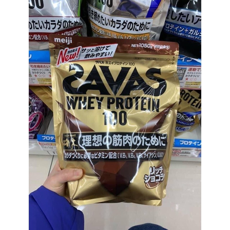 SỮA TĂNG CƠ   PROTEIN 100 NHẬT BẢN CHO NGƯỜI TẬP GYM SAVAS MEiji