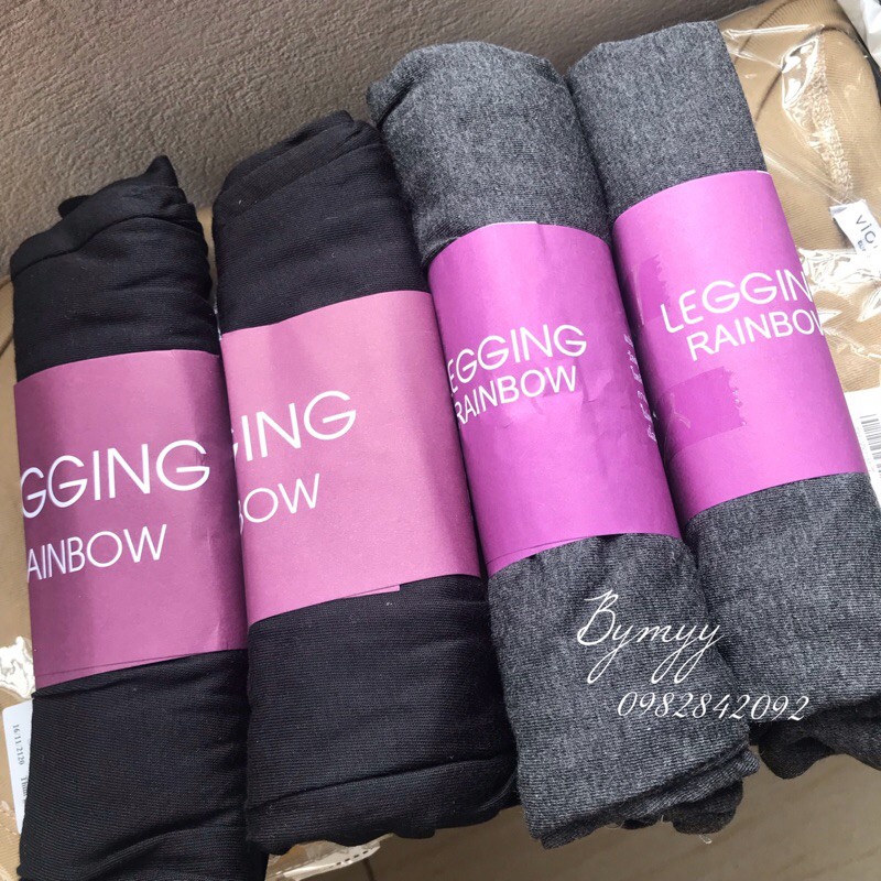 Quần Legging Lửng Nữ Siêu Hot  Quần Legging Ngố Đùi Rainbow Cạp Chun Mềm Mịn QK01