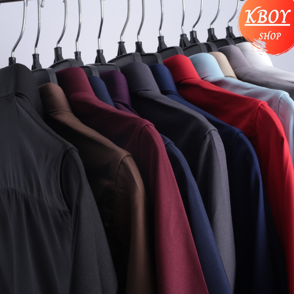 Áo Sơ Mi Nam Cotton Spandex Vải Co Giãn Form Slimfit Mềm Mịn Thấm Hút Tốt Có Bigsize - A068-1 | BigBuy360 - bigbuy360.vn