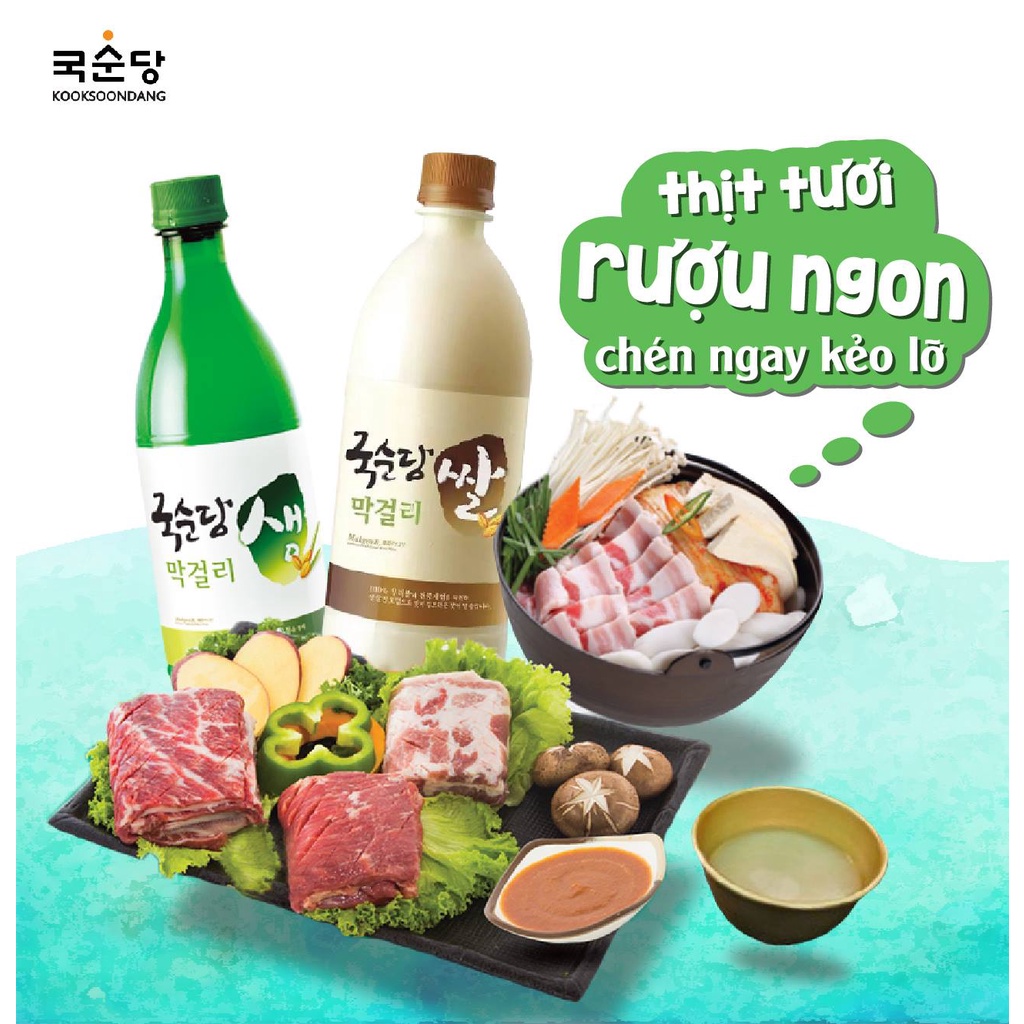 Nước gạo lên men KOOK SOON DANG Makgeolli truyền thống - Thức uống truyền thống Hàn Quốc