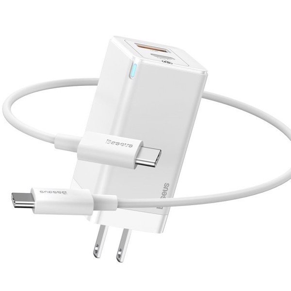 Baseus -BaseusMall VN Bộ cốc sạc nhanh đa năng siêu nhỏ gọn Baseus GaN Mini Quick Charger C+U 45W