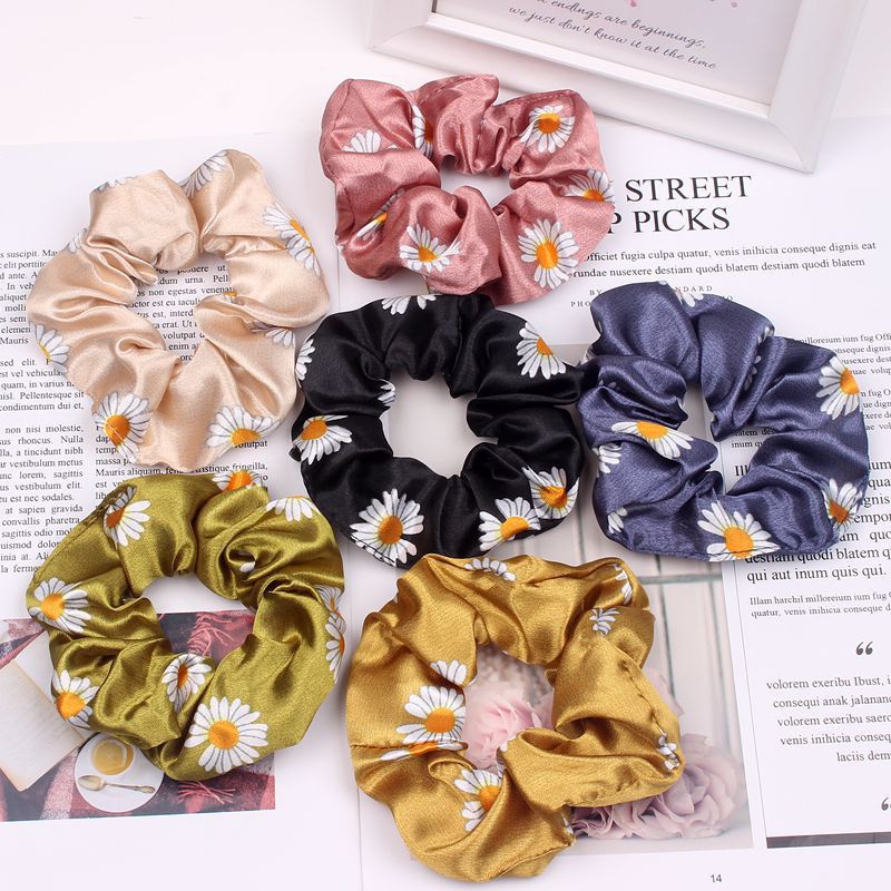 Dây buộc tóc Scrunchie Hoa Cúc Thời Trang
