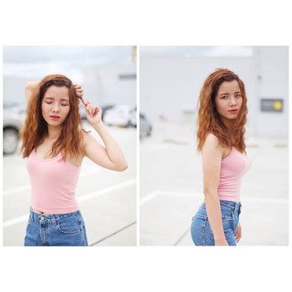 ÁO CROPTOP 2 DÂY TIM AGE2X