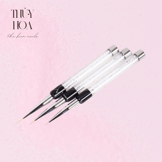   Thúy Hoa  Cọ nét cán đá cao cấp 4 sizes  5 7 9 11mm  - Cọ vẽ nail chuyên dụng  lẻ chiếc  