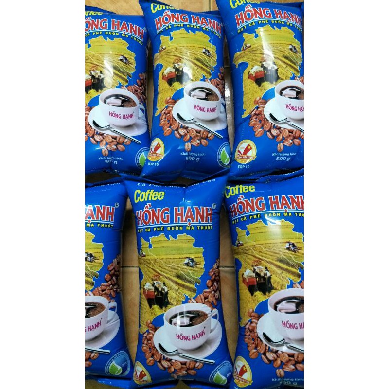 1kg cà phê Hồng Hạnh bao bì màu xanh