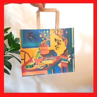 Túi giấy đựng quà lễ tết size 22cmx26cmx9cm