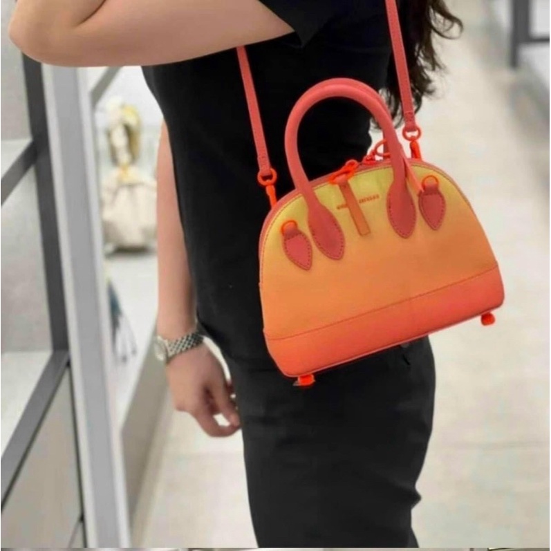 Túi xách Cnk hến mới phối màu 2 dây đeo hàng đẹp nét size 22