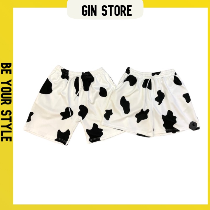 Quần short bò sữa Ulzzang Unisex - GIN STORE
