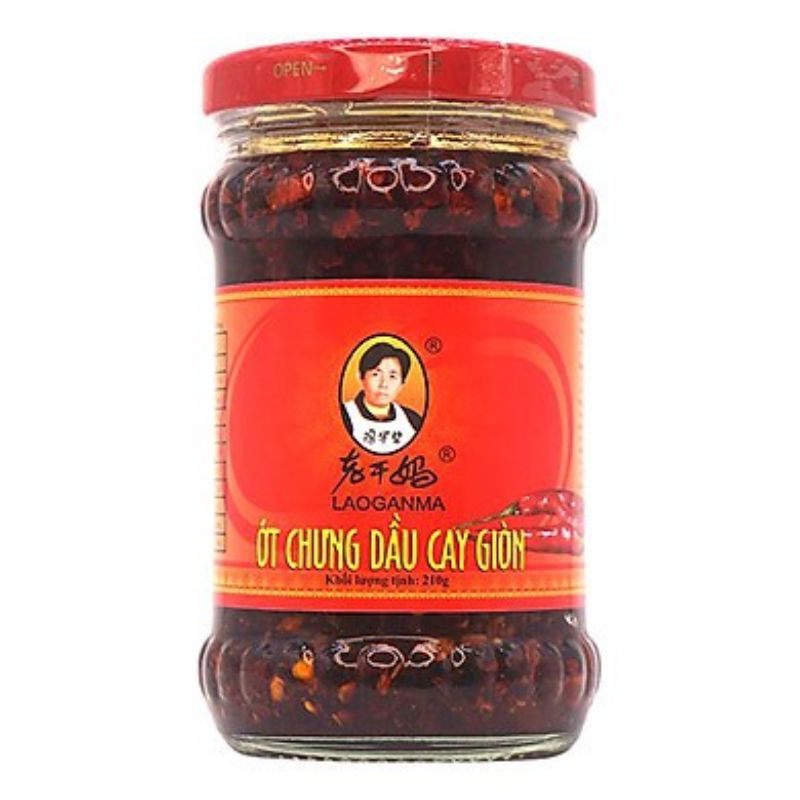 Ớt chưng dầu Laoganma vị cay giòn date 2024
