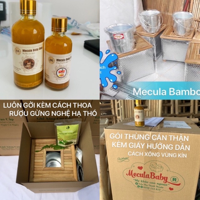 Ghế xông vùng kín Mecula Baby kèm thảo dược.