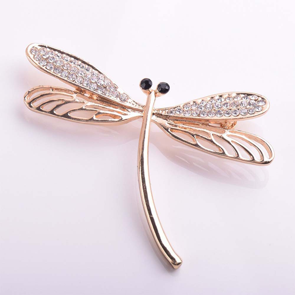 Trâm cài áo hình chuồn chuồn đính đá thời trang cho nữ