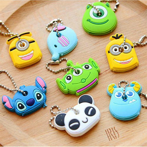 Set 10 móc bọc chìa khóa hình thú cute