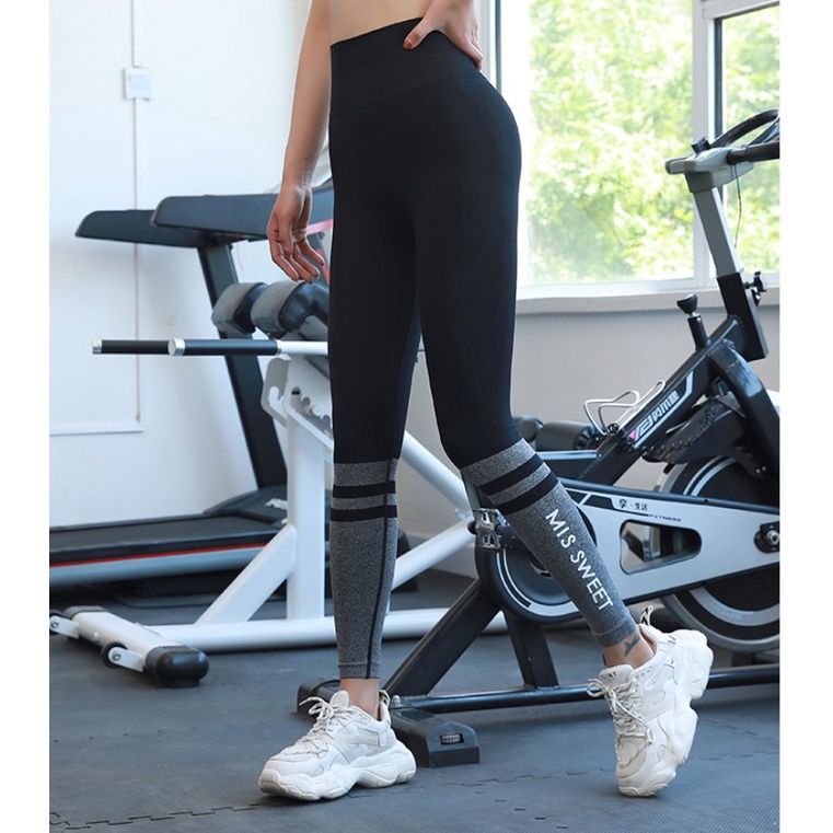 Quần dài tập gym nữ chun mông legging nâng mông siêu co dãn thiết kế nổi bật Zenie Q17