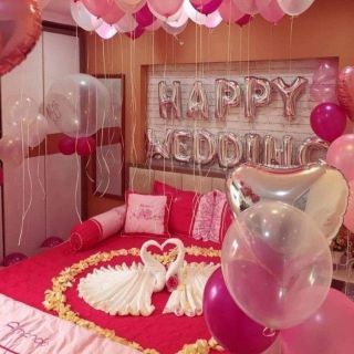 [HPWD] Bộ Trang Trí Phòng Cưới, Phòng Tân Hôn (Tặng bơm keo)