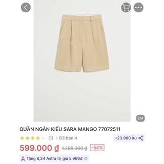 Quần short Mango auth new full tag size 32