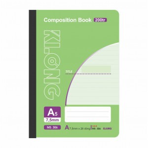 [ab] Sổ may KLONG 360tr B5 composition book; MS: 336