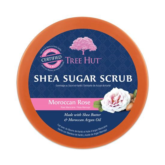 Tẩy tế bào chết Tree Hut Shea Sugar Scrub Moroccan Rose Lime(Hoa hồng Ma-rốc)