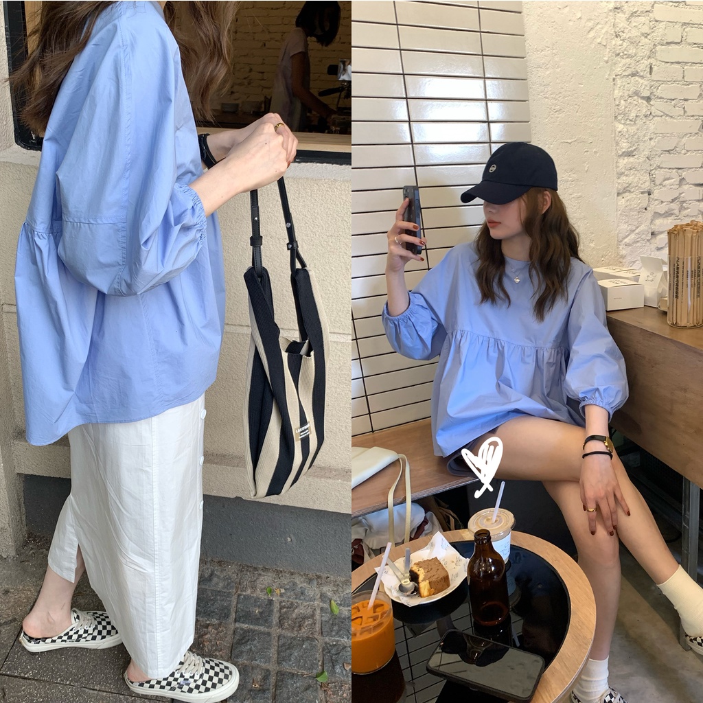 Áo Tay Lửng Cổ Tròn Chống Nắng Thời Trang Mùa Hè Cho Nữ